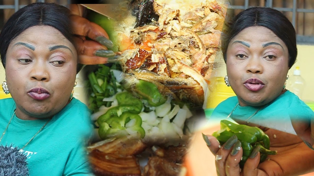 BOLANDA LEYA ALAMBI POISSON FUMER COTE DE PORC OIGNONS TOMATE AÏE CIBOUL POIVRON MOUSCADE