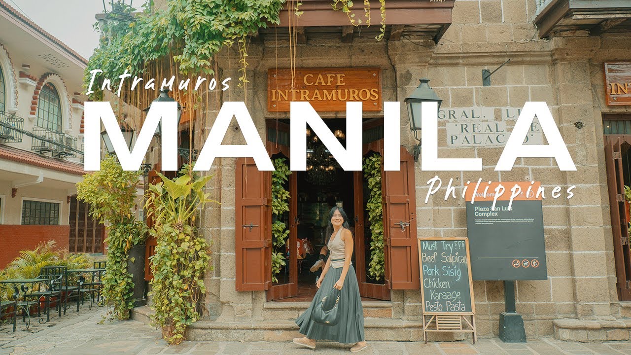 Intramuros, Manila 🇵🇭 4k  | Cafe, Photo Walk & Exploring the Old World Charm of Manila