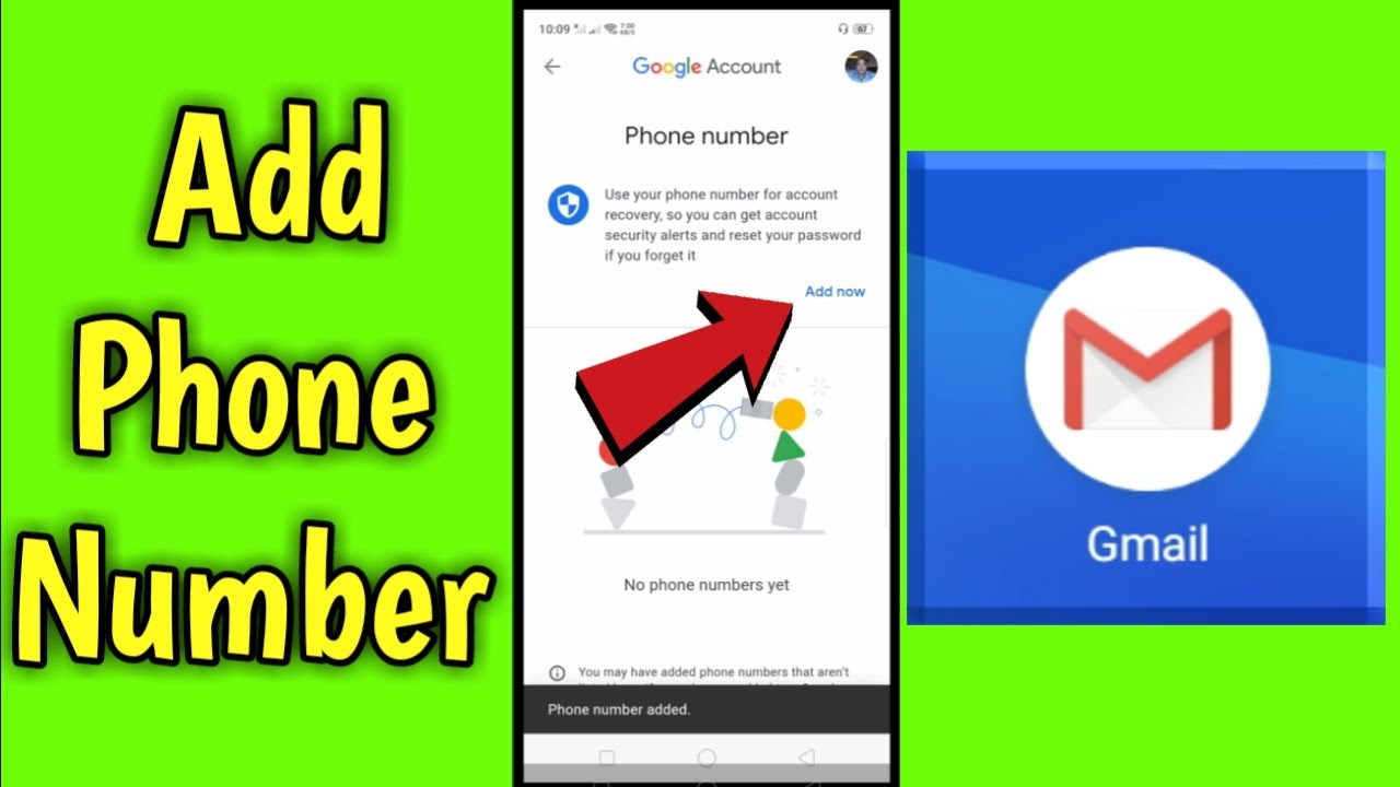 How to Add Phone Number to Gmail