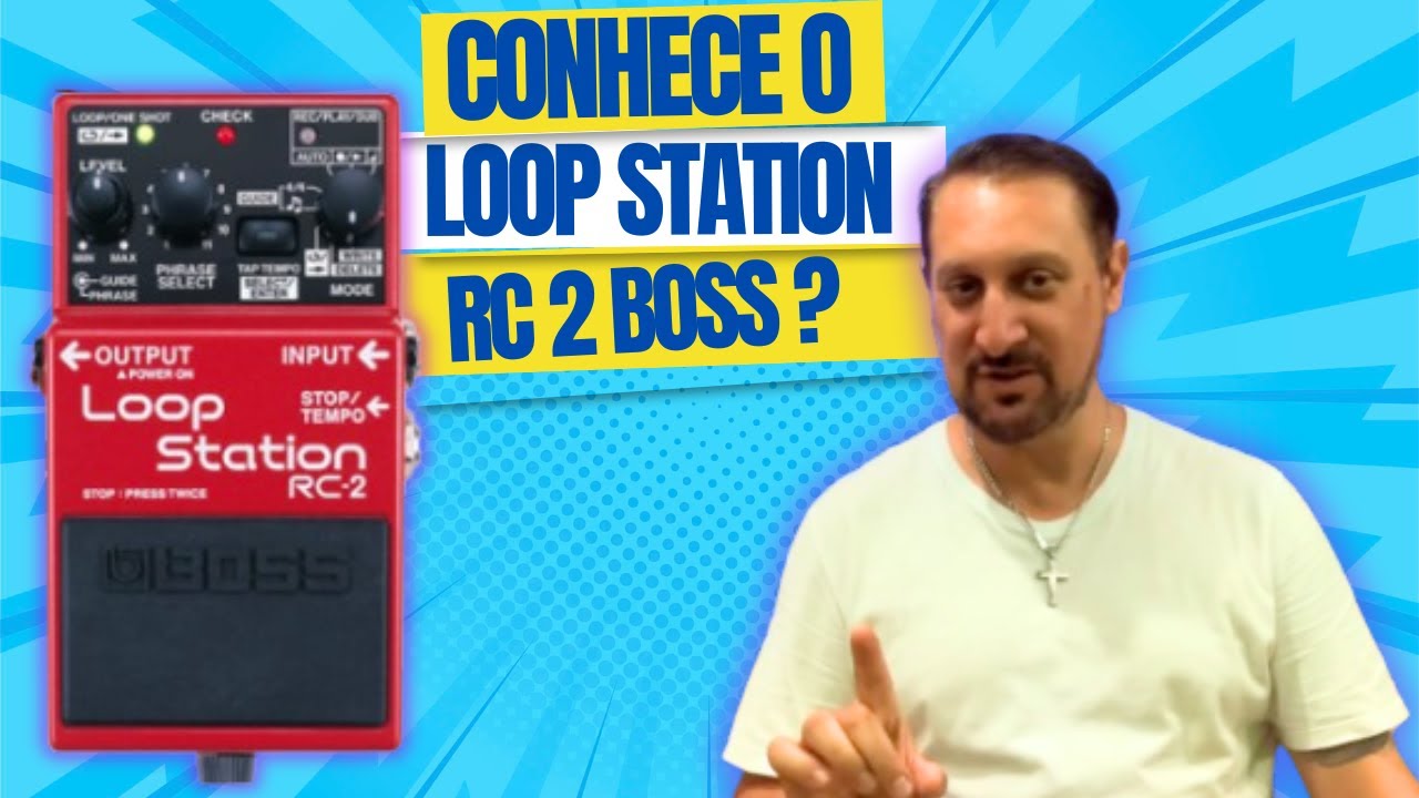 Como usar o PEDAL LOOP BOSS - Loop Station RC 2 Boss - Pedal Loop com BATERIA ELETRÔNICA
