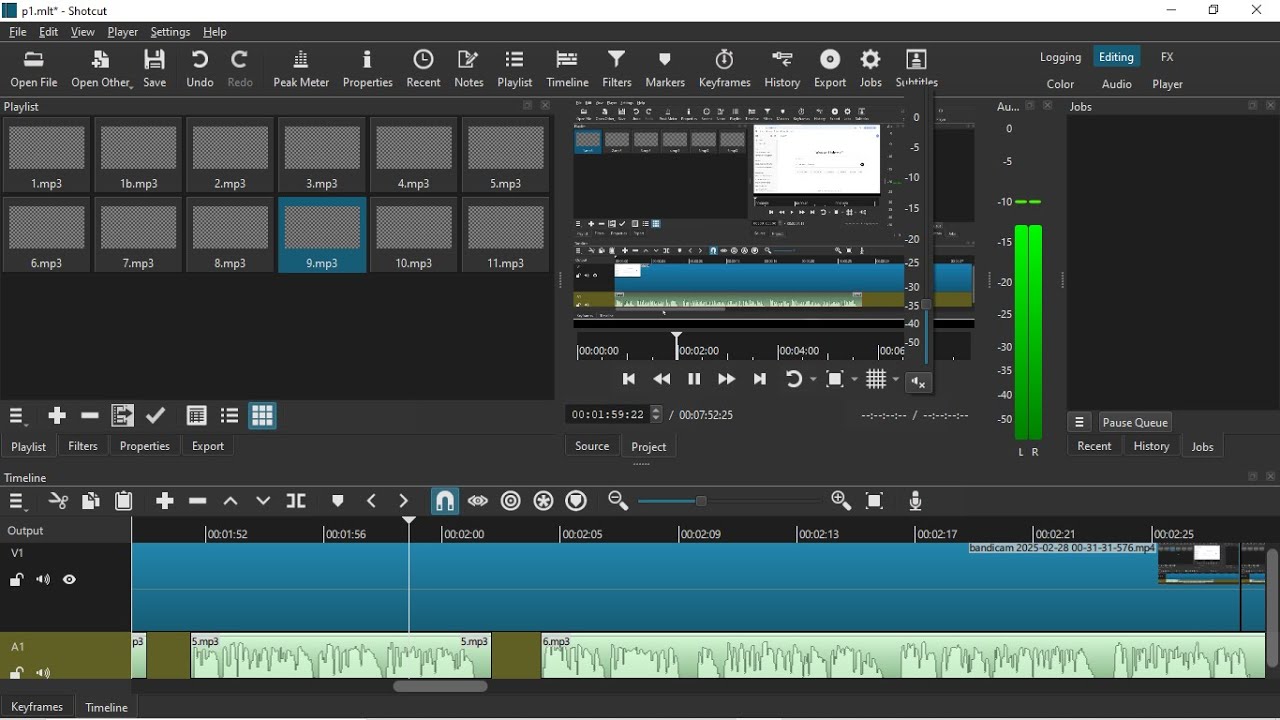How To Add Multiple Audio Files To A Video - Shotcut Tutorial