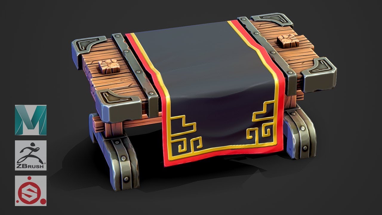 Autodesk Maya 2019, Zbrush 2019, Substance Painter - Stylized Table