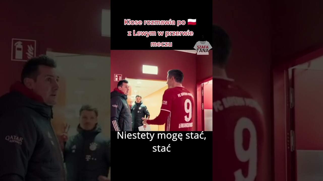 Lewandowski rozmawia z Klose po polsku !!