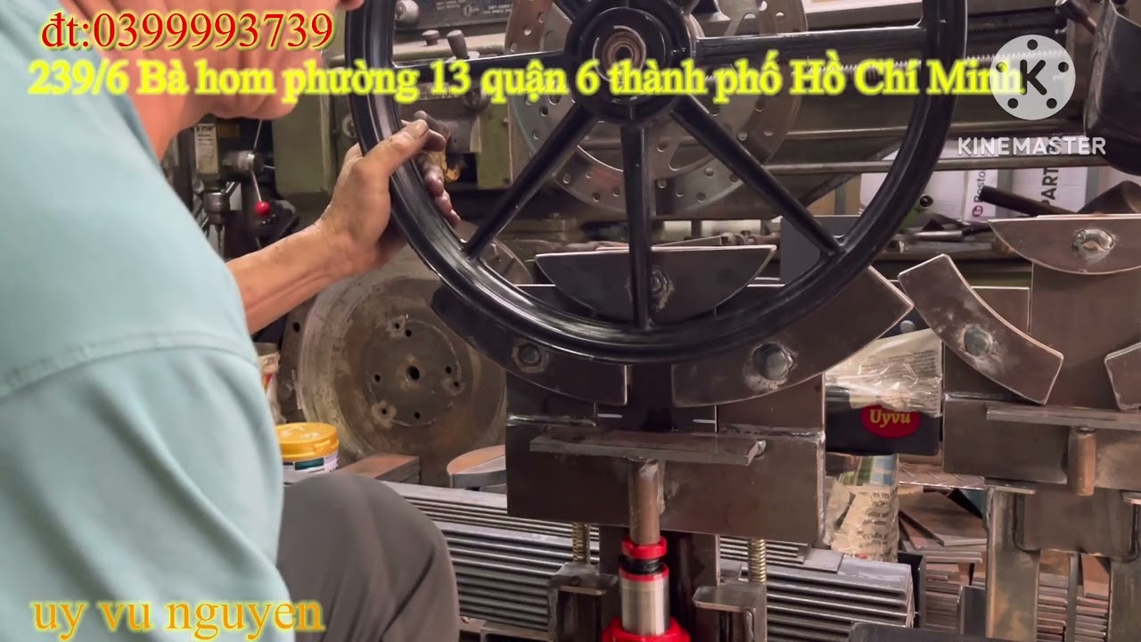 Hướng dẫn ép mâm Trên chiếc máy thủy lực tự chế không bị lố