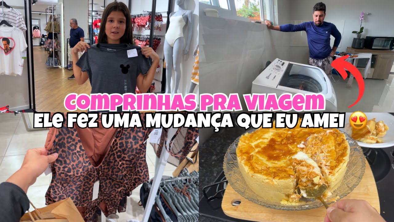 COLOQUEI O MARIDO PRA TRABALHAR 😅 EM BUSCA DE ROUPAS PRA VIAGEM✨VLOG 