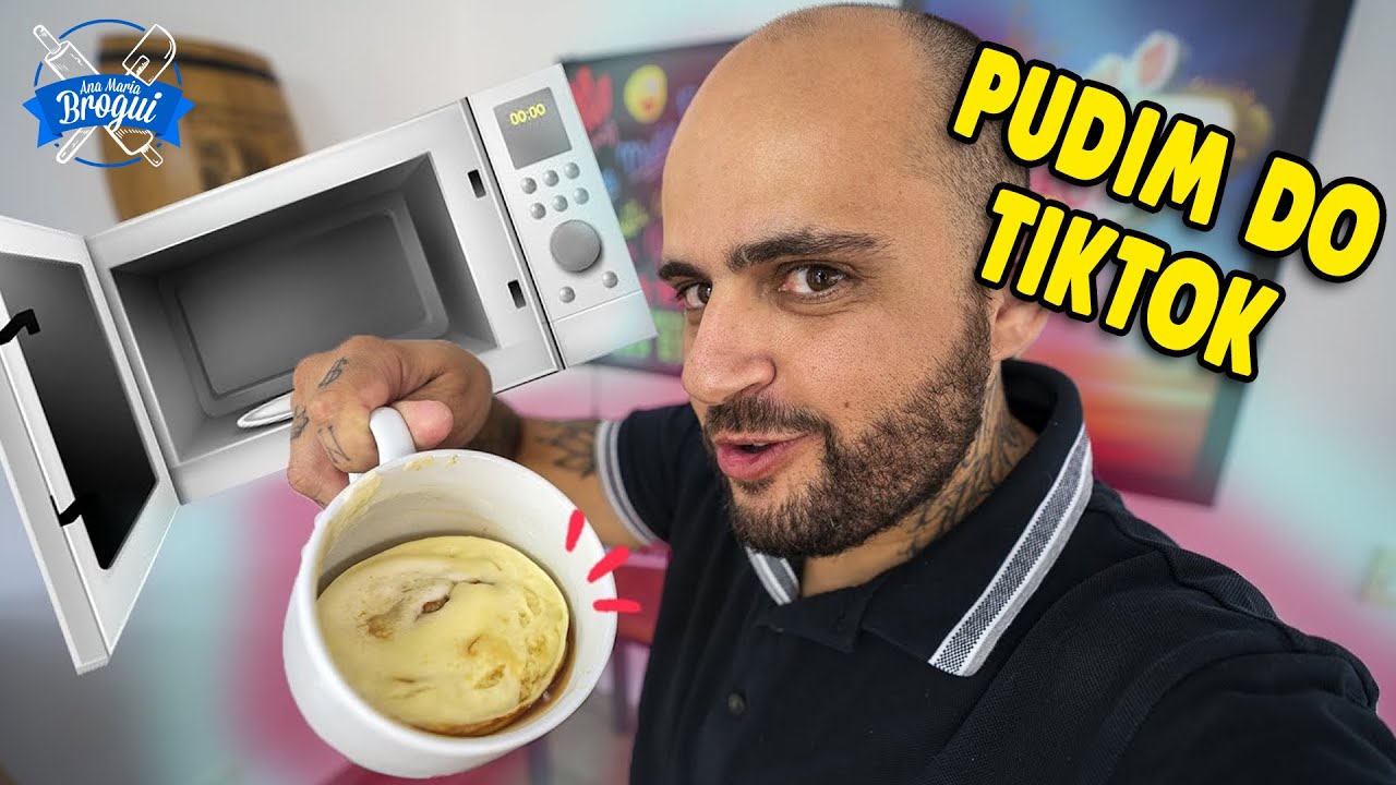 O INCRÍVEL PUDIM DE CANECA DE 1 MINUTO E MEIO DO TIKTOK! #AnaMariaBrogui