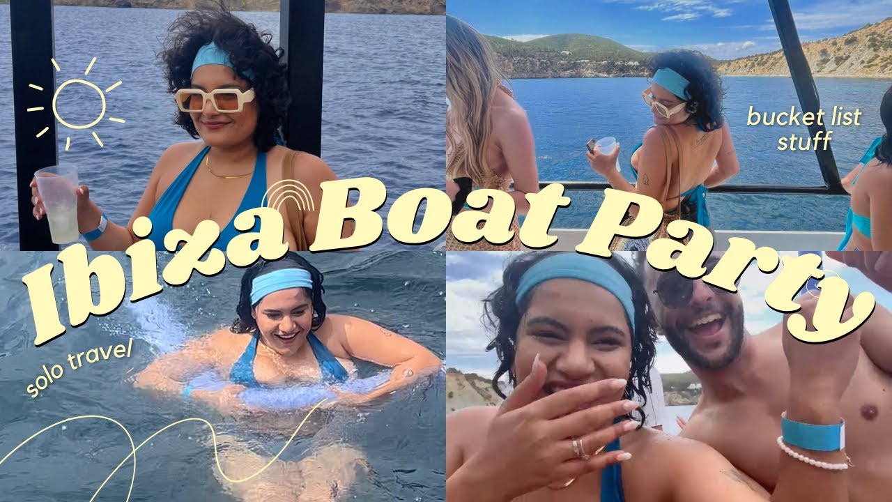 Oceanbeat Boat Party Ibiza - I JUMPED IN THE SEA FOR THE FIRST TIME!!!!