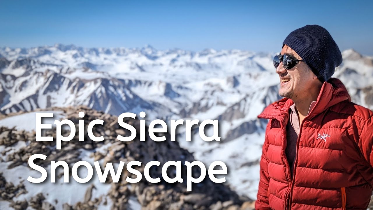 Epic Sierra Snowscape: Mt Morgan (13,754')