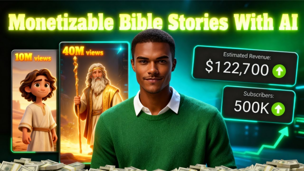 How To Create Ai Animated Bible Stories In 5 Minutes -Free Ai Did everything 