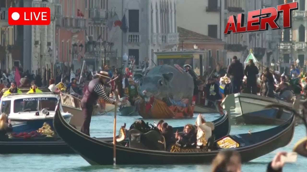 LIVE: Venice Carnival Begins as Hundreds of Boats Parade Along the Grand Canal| ALERT News