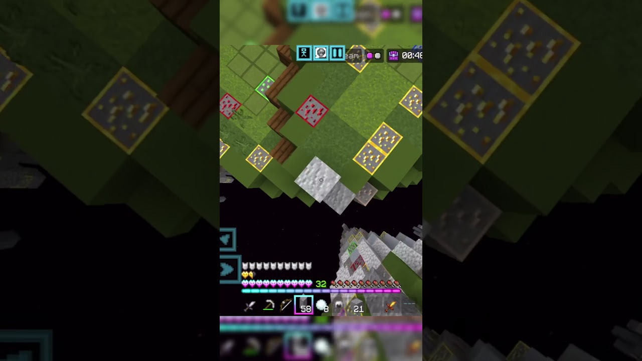 clutching on a hacker hive skywars #shorts  #minecraft  #hive