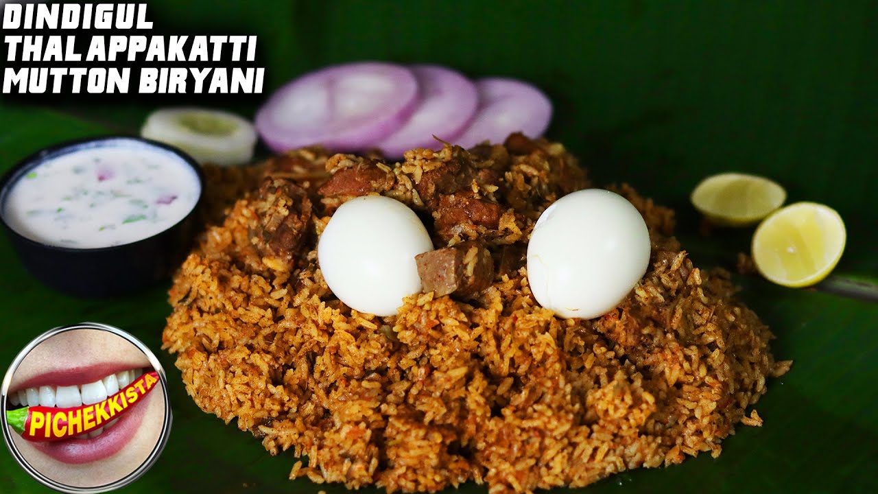 DINDIGUL THALAPPAKATTI MUTTON BIRYANI BY #PICHEKKISTABOBBY || MUTTON PULAO