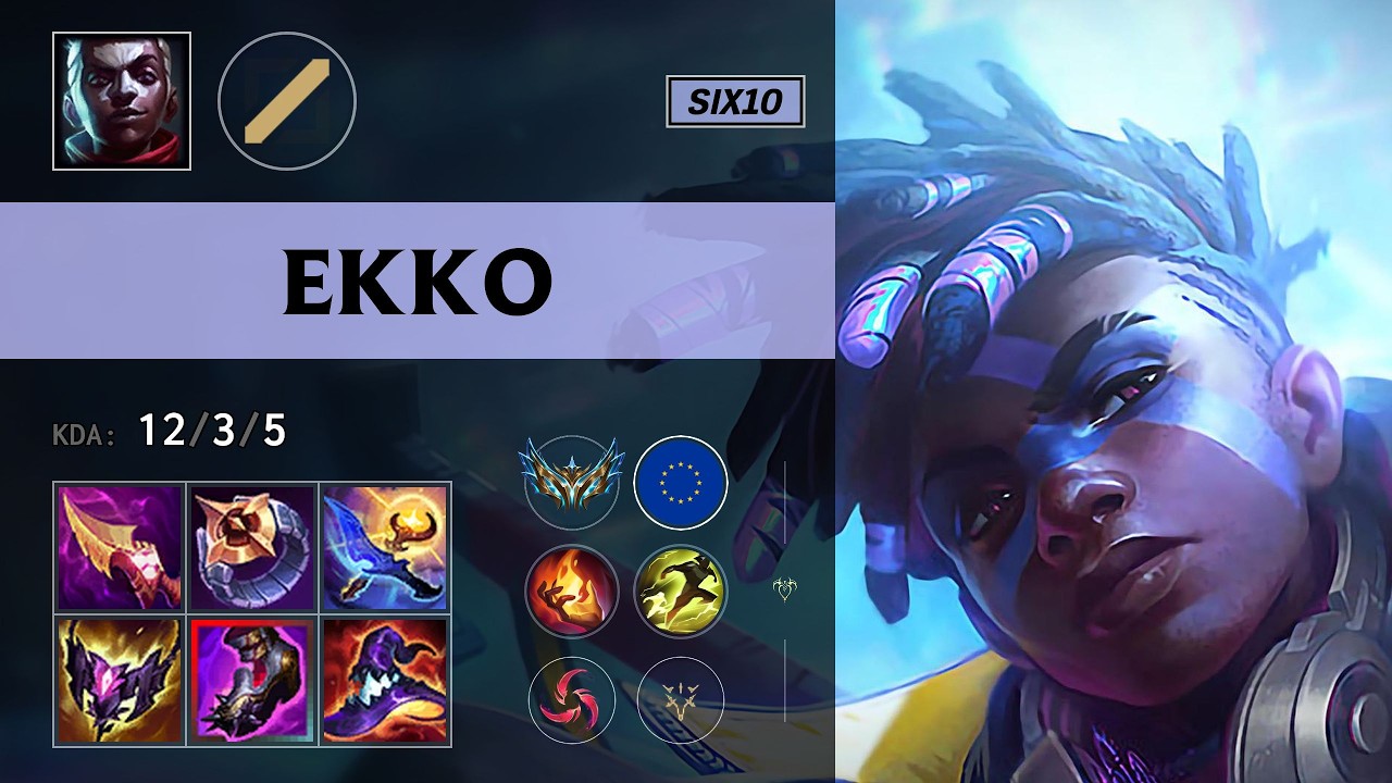 (Six10) Ekko Mid vs Yone - EUW Challenger Patch 26.14