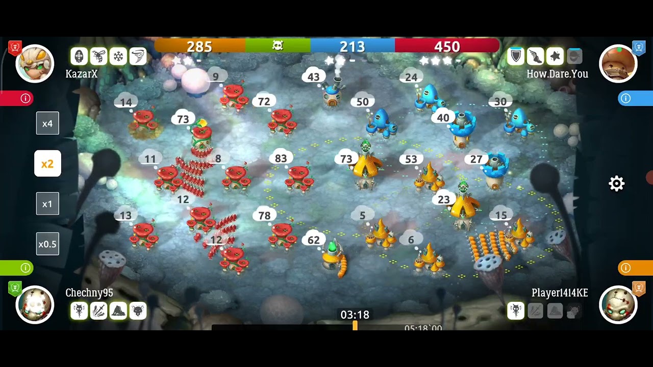 1 against 3 | Mushroom wars 2