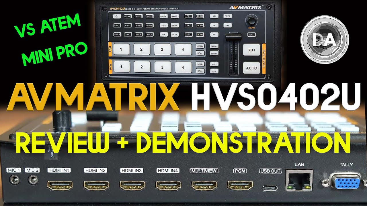 AVMatrix HVS0402U Review + Demonstration | vs Atem Mini Pro