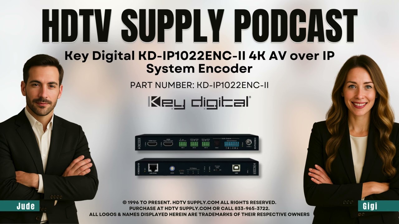 Key Digital KD-IP1022ENC-II 4K AV over IP System Encoder
