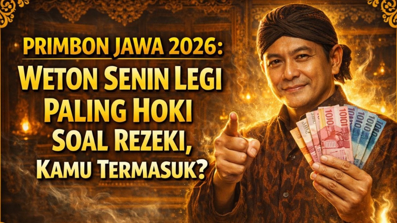 PRIMBON JAWA 2026 Weton Senin Legi Paling Hoki Soal Rezeki, Kamu Termasuk