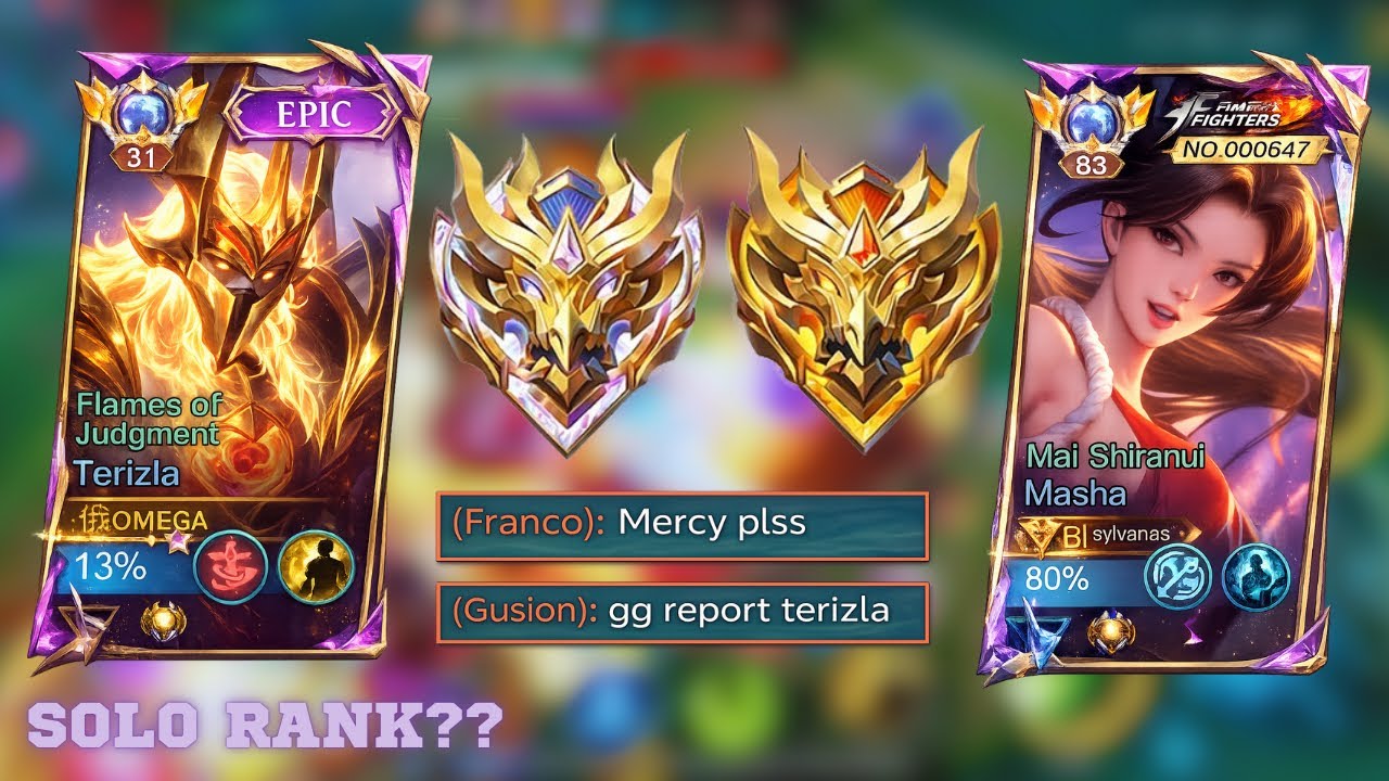 Terizla AND Masha Is A BROKEN COMBO | Global Terizla | Mobile Legends Ranked Gameplay