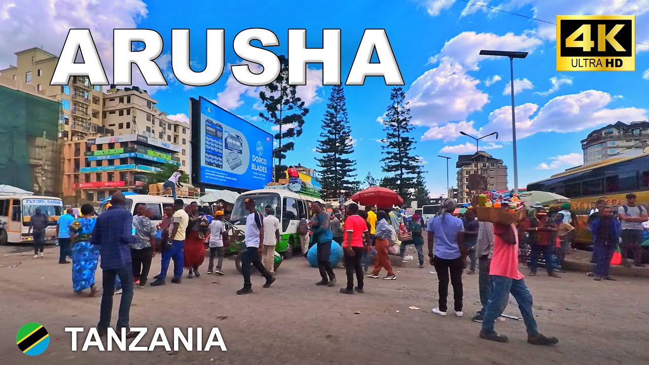 Arusha – A Calm Sunday Afternoon in Downtown Arusha | Tanzania 🇹🇿 Dec 2025 [4K]