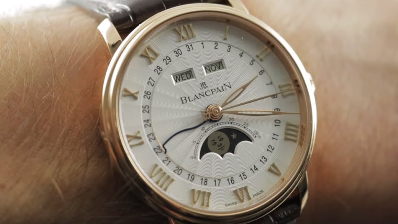 Blancpain Complete Calendar Half Hunter 6664-3642-55B Blancpain Watch Review