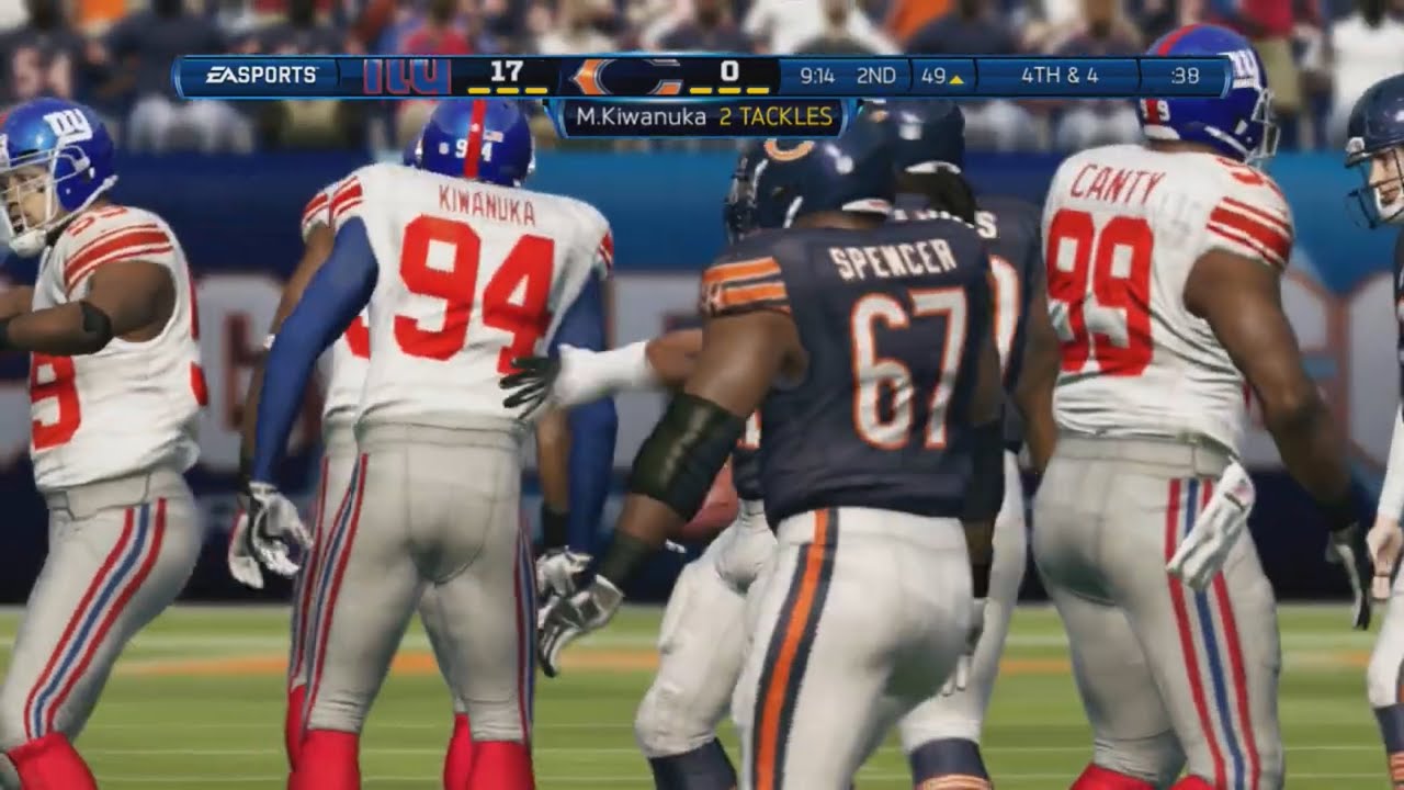 Madden NFL 13- New York Giants vs Chicago Bears