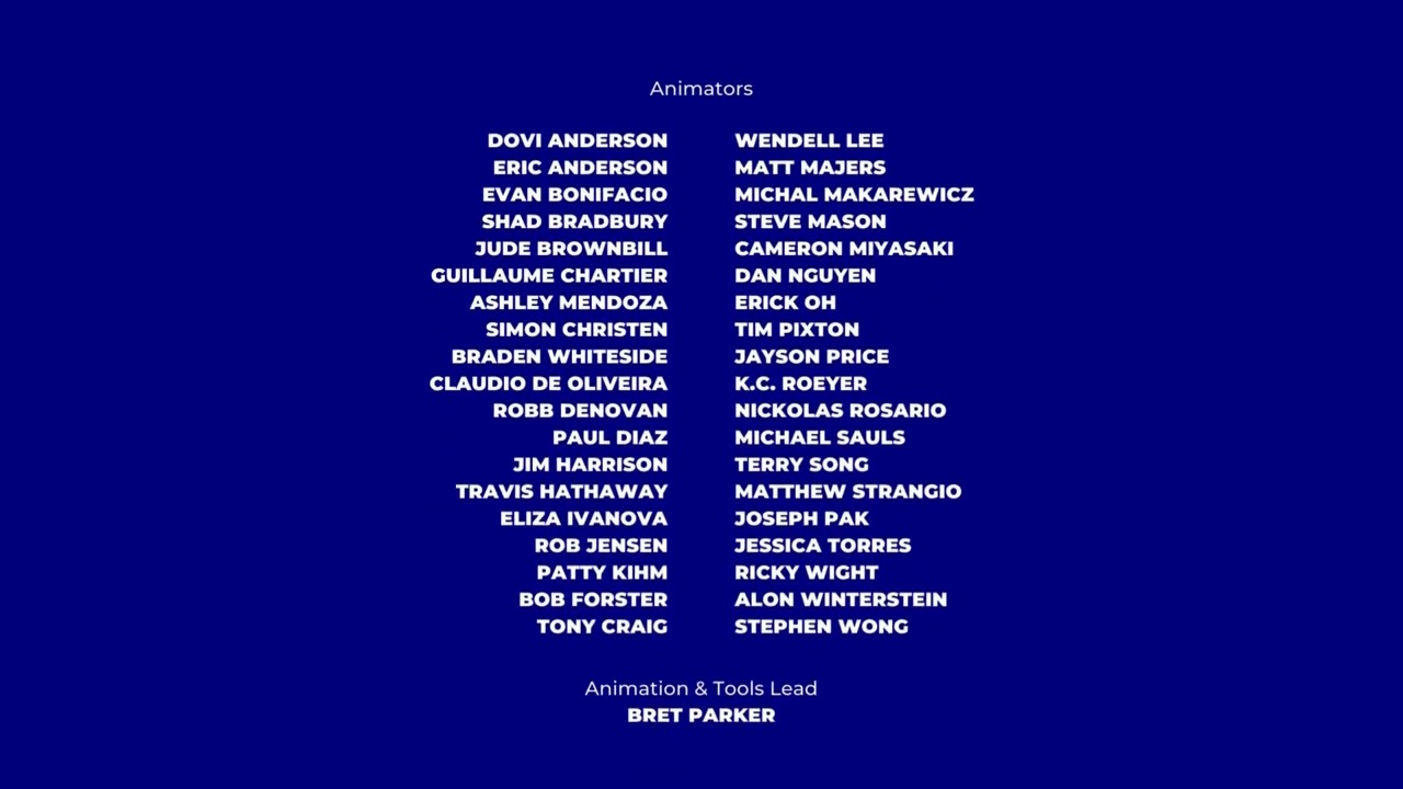 Blue Sky Studios Inside Out Credits