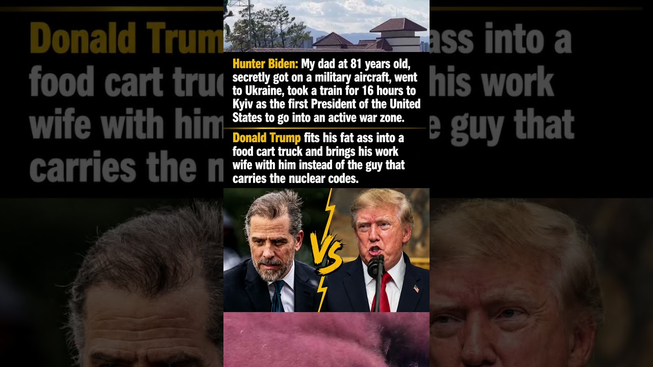 Hunter Biden Calls Out Trump: Biden Went to a War Zone &mdash; What About Trump?
