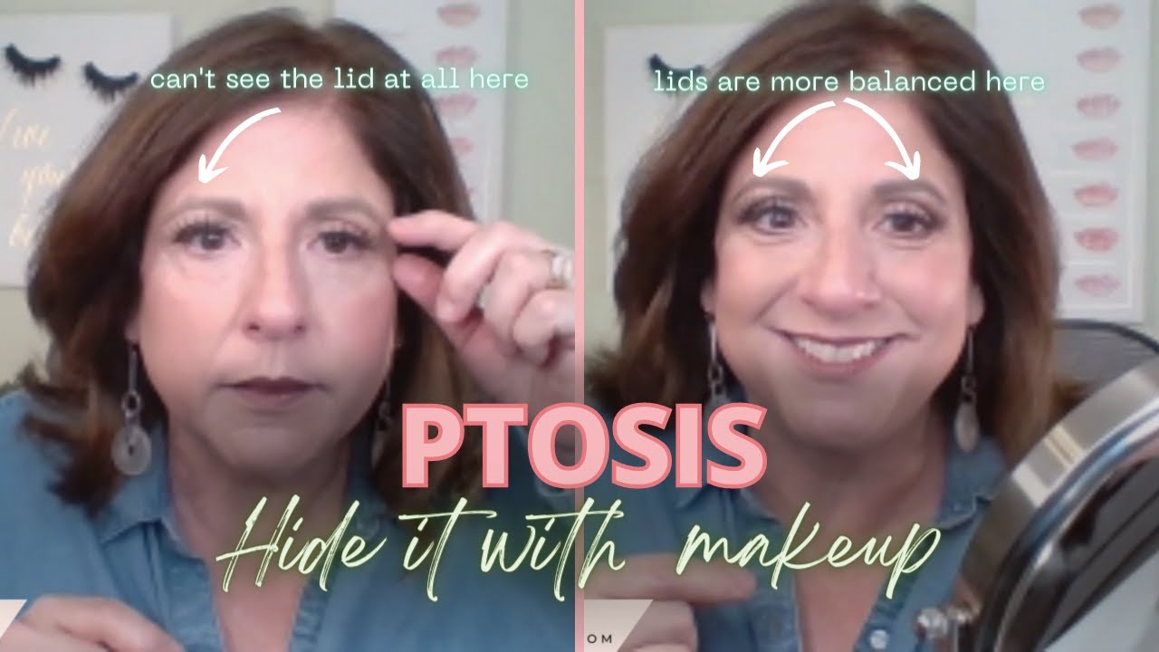 How to hide PTOSIS with Makeup