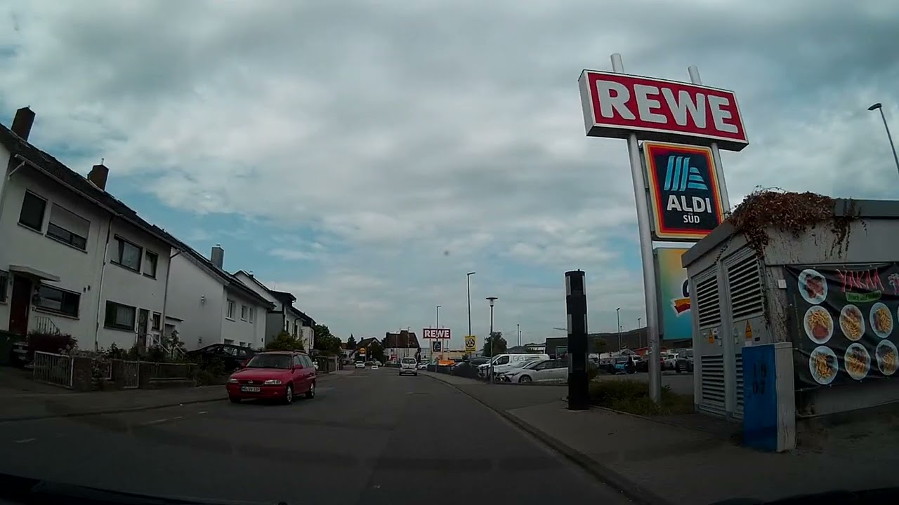 Berg Straße  Hemsbach kurzer Fahrt 