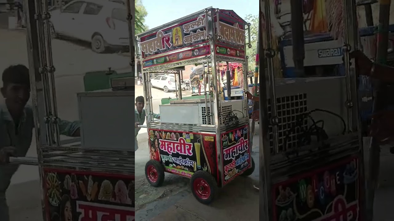 ice cream counter thela SS स्टील फेब्रिकेशन 9571658884