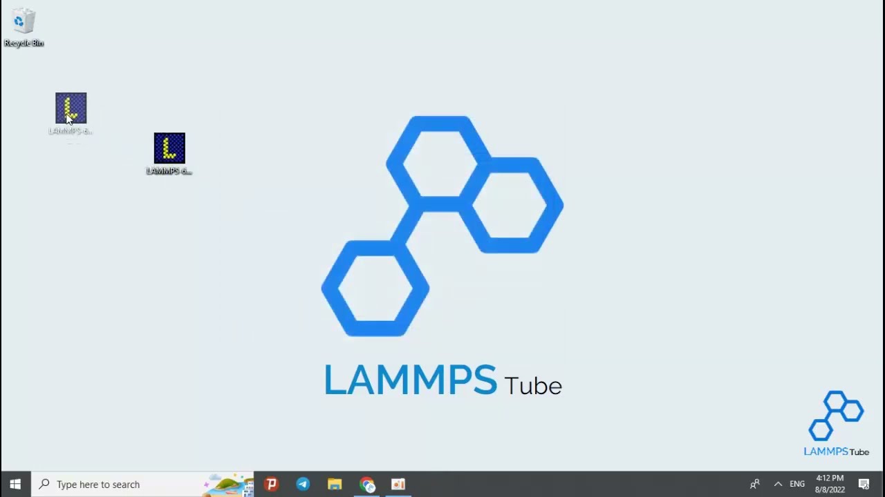 Install and Running LAMMPS (2022 version) on Windows