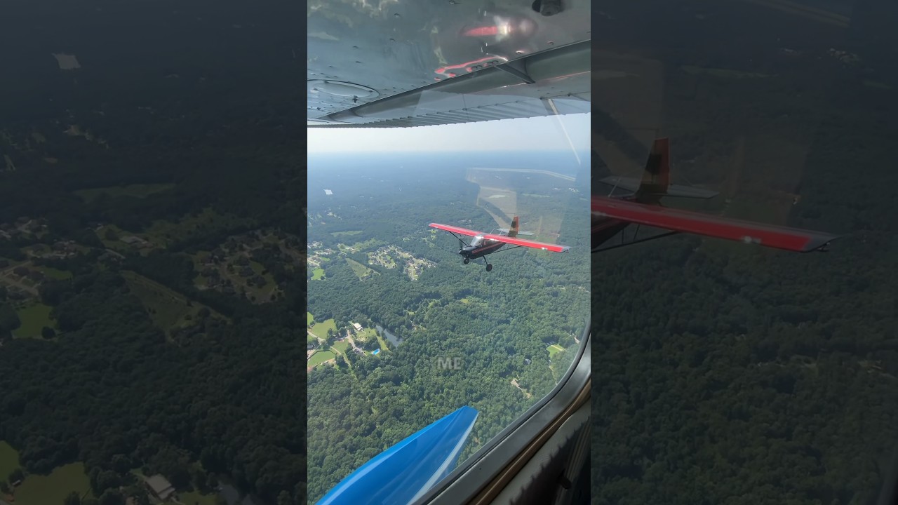 Formation flight for an air-to-air photoshoot in my Cessna 150! #aviation #flying #airplane