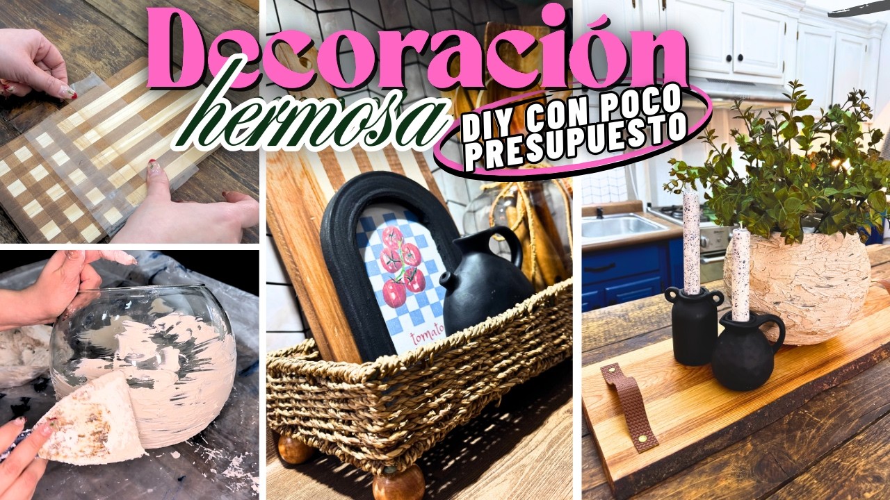 TRANSFORME mi COCINA con esta DECORACIÓN / DIY con poco presupuesto