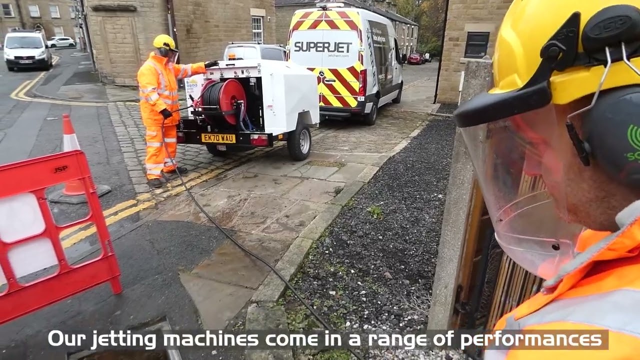 Superjet Sprint Trailer Jetter - Duct Desilting Demonstration Machine - Superjet 2022