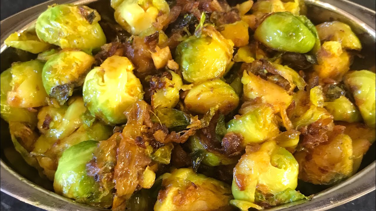Spicy Brussel Sprouts Sabzi / Healthy Brussel Sprouts curry @S.k.indian.Cooking