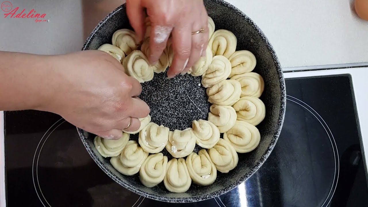 Оформяне на пити и погачи - питка хризантема