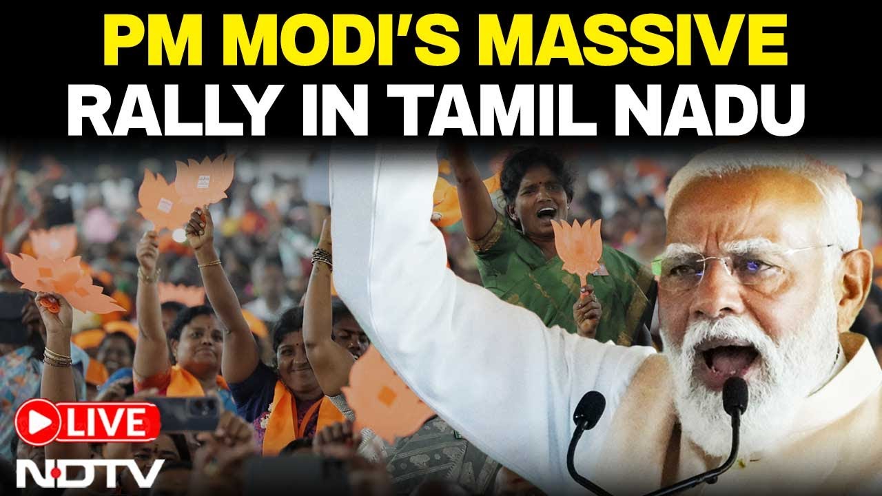 PM Modi LIVE | PM Modi's Massive Roadshow In Tamil Nadu | Chengalpattu | Tamil Nadu