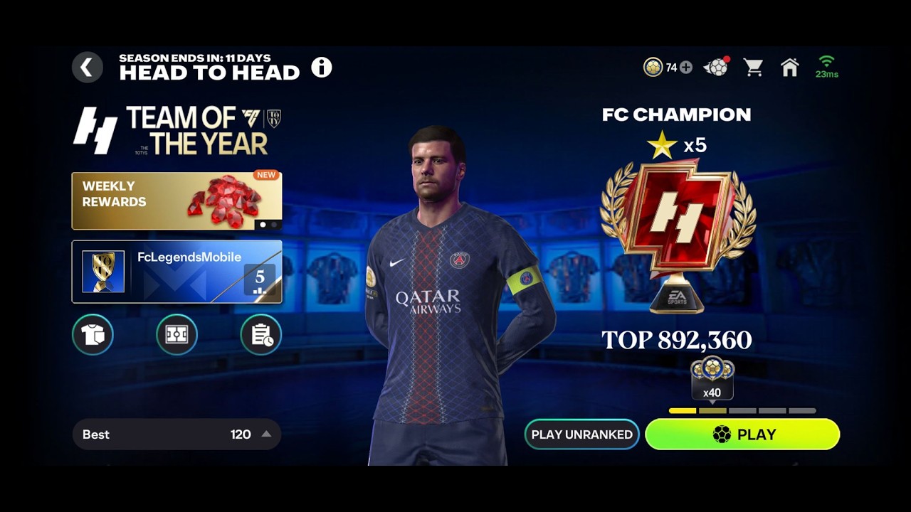 ROAD TO GLORY FIFA MOBILE