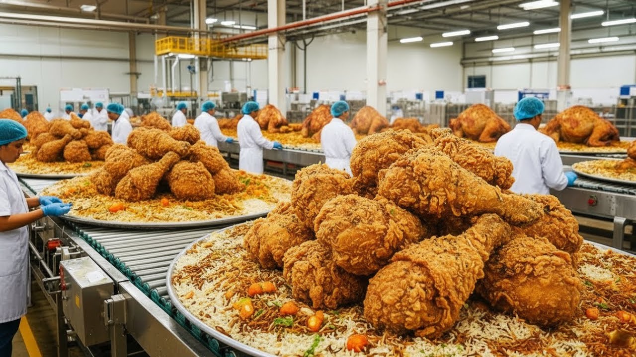Inside factory, crispiest fried chicken drumsticks in the world best in the world the full process