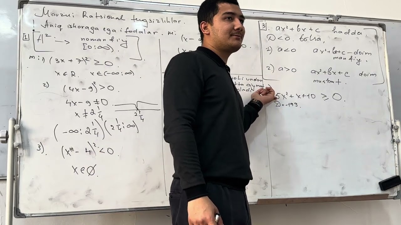 Ratsional tengsizliklar 1 qism 2026