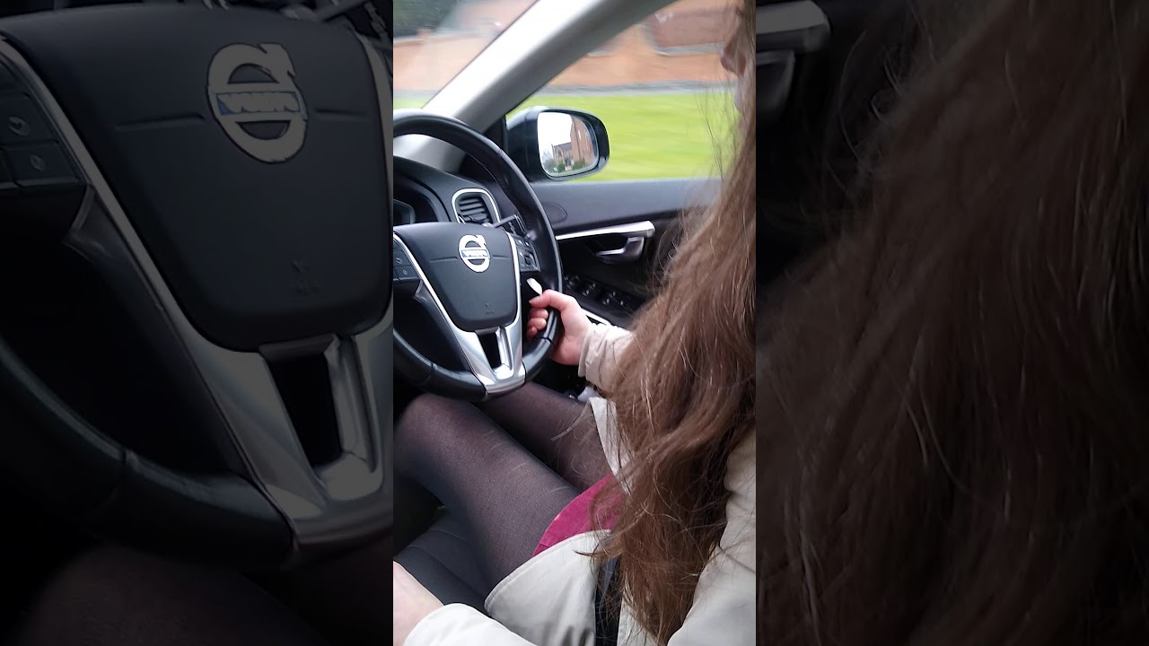 Claire driving...after viewing a potential new home.