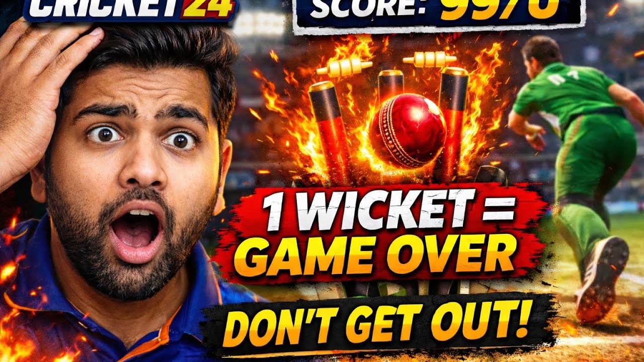 CRICKET 24...BUT  I DONT HAVE WICKETS...DID I COMPLETE IT???😱😱