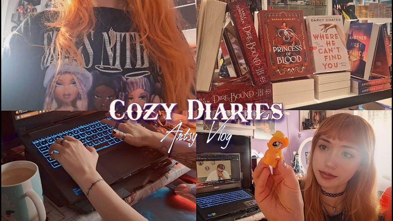 Artist Vlog 🖤 Cozy January, Art, Tattoos, Books, Random stuff🖤