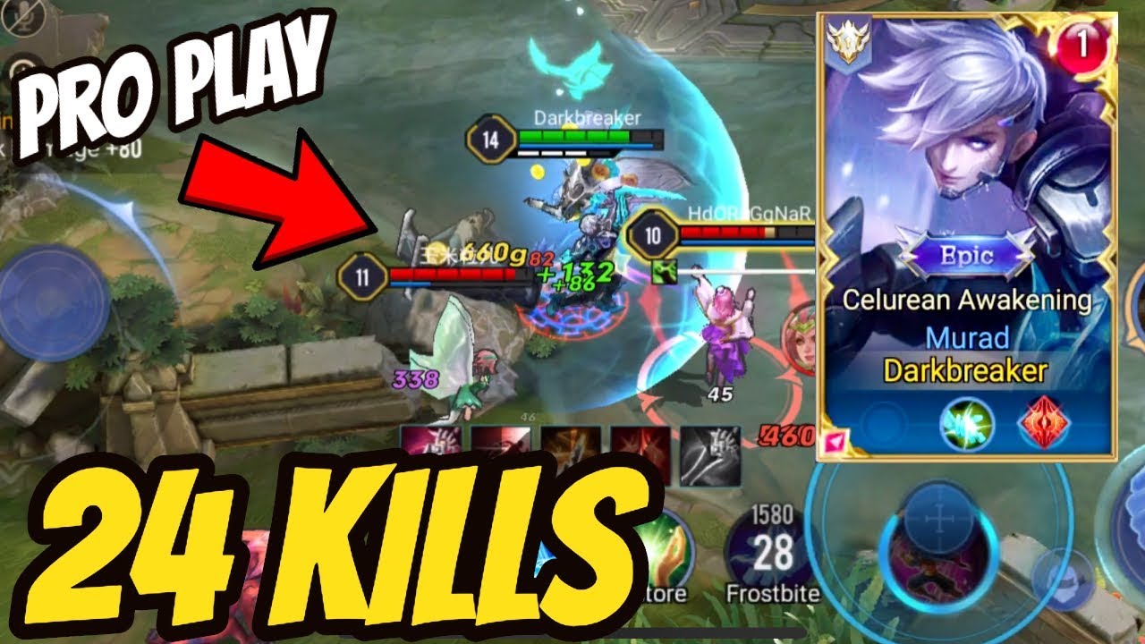 TOP 1 EU MURAD PRO GAMEPLAY 24 KILLS  | AoV | 傳說對決 | RoV | Liên Quân Mobile