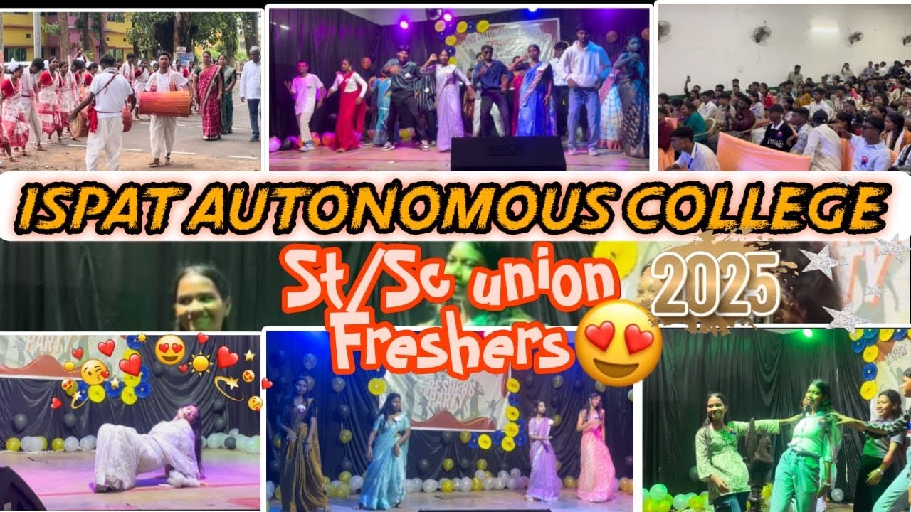 Ispat autonomous College St/Sc Union Freshers Welcome 2025| St/Sc union Freshers Party 