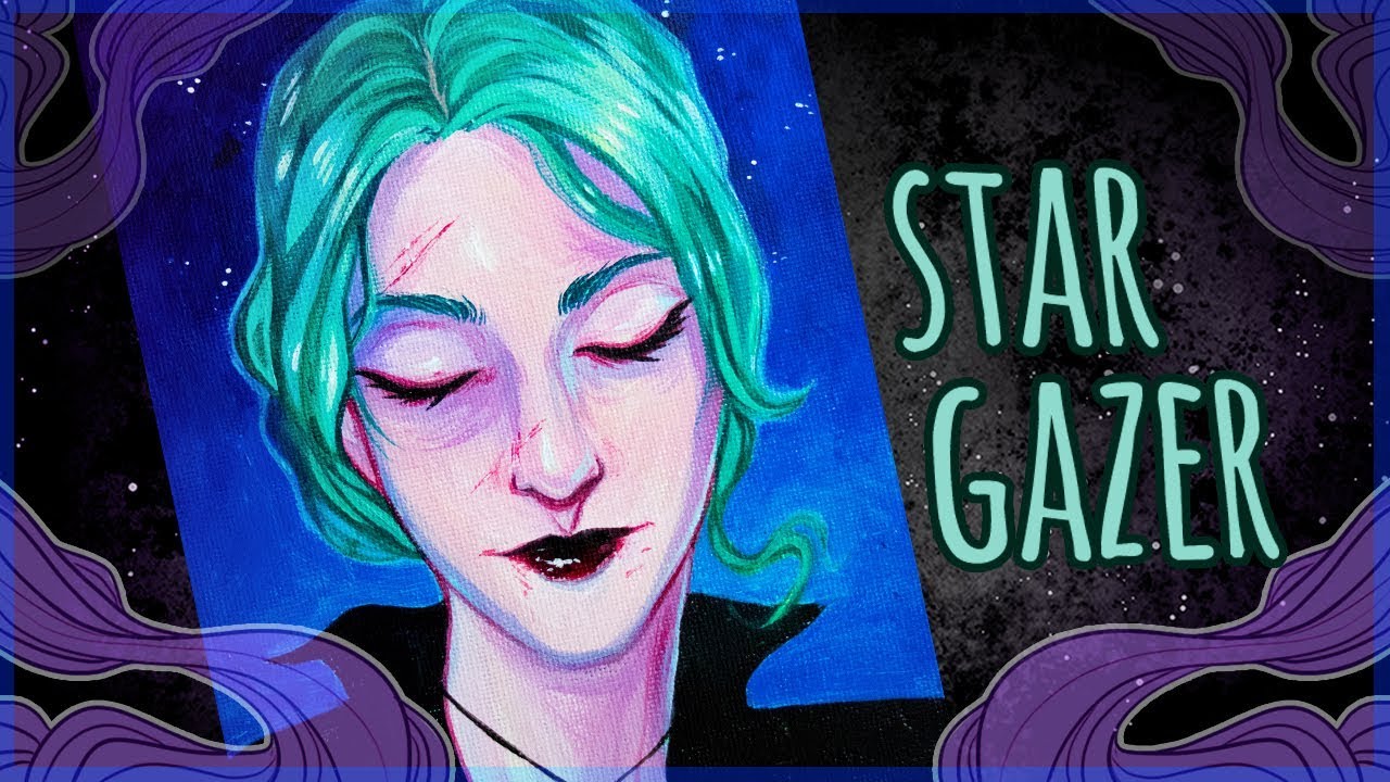 Stargazer • Acrylic Speedpainting • Art Chat