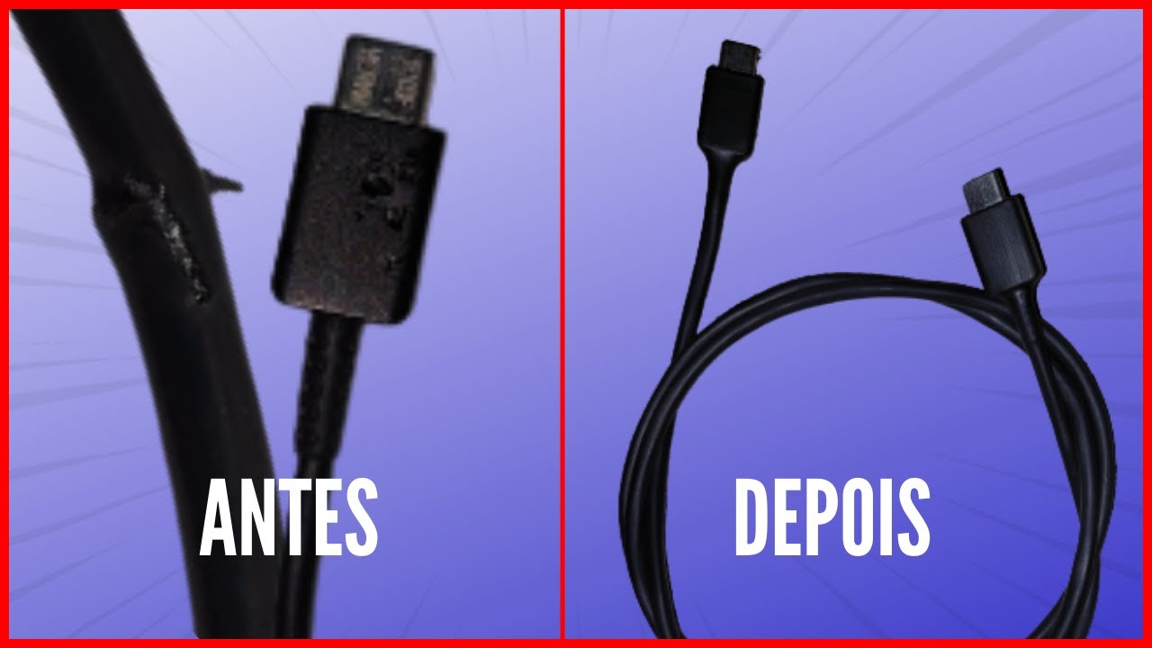 Como Consertar e Reforçar Cabo Carregador de Celular Em Casa ! ( SERVE PARA QUALQUER CABO ) #14