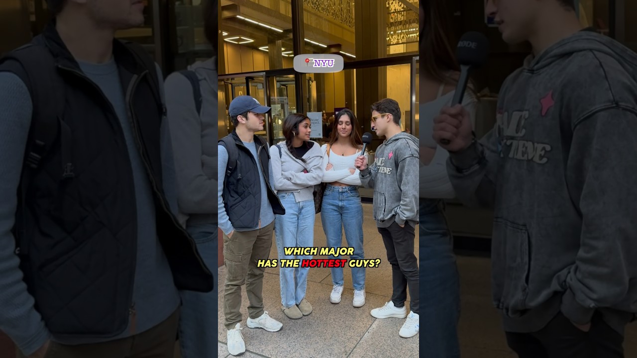Asking NYU students which major is the hottest 🔥 #students #college #nyu #streetinterview