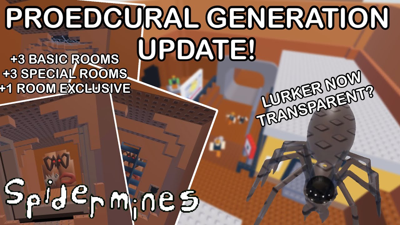 Spidermines | PROCEDURAL GENERATION UPDATE!