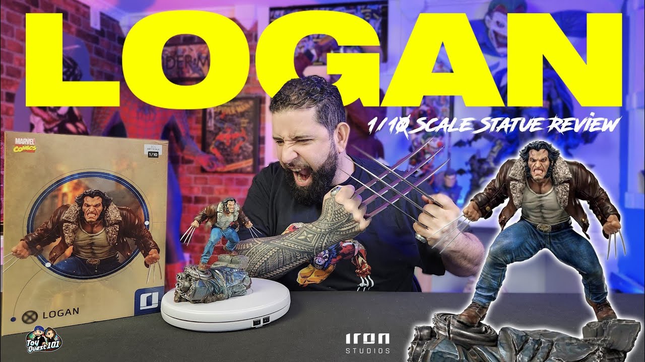 Logan 1:10 Scale Statue by Iron Studios Unboxing and Review.